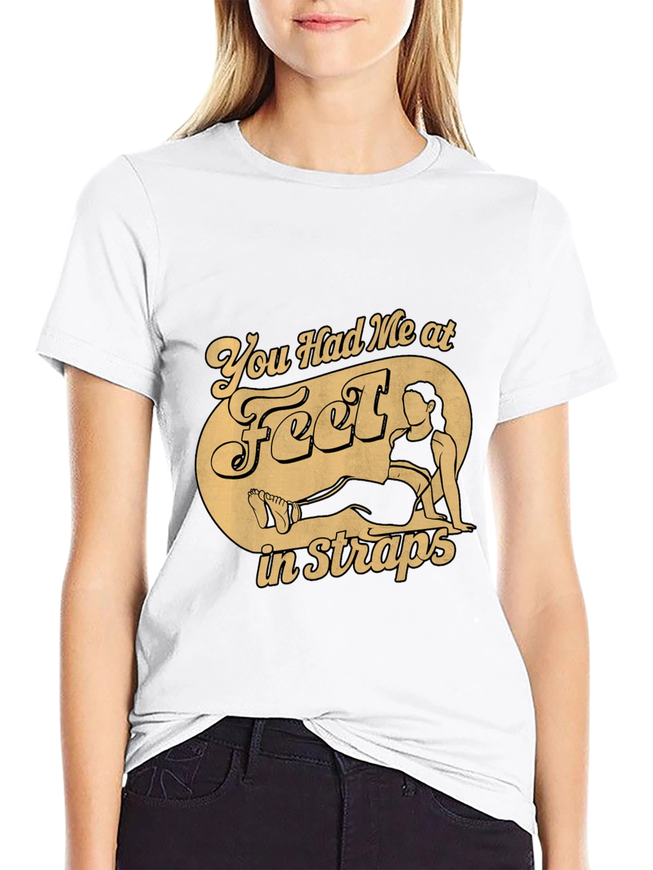 Funny Feet in Straps T-Shirt