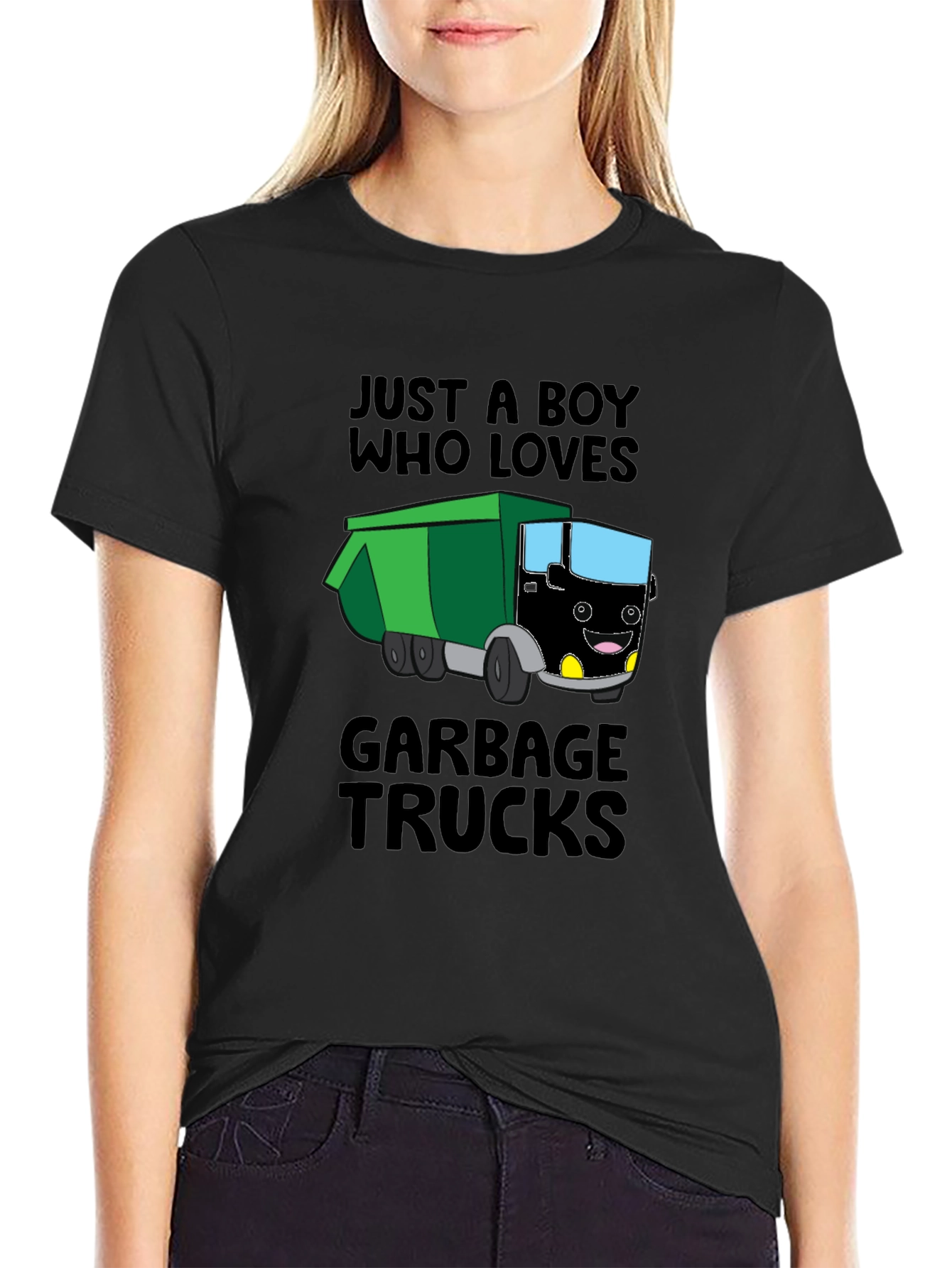 Boy Who Loves Garbage Trucks T-Shirt