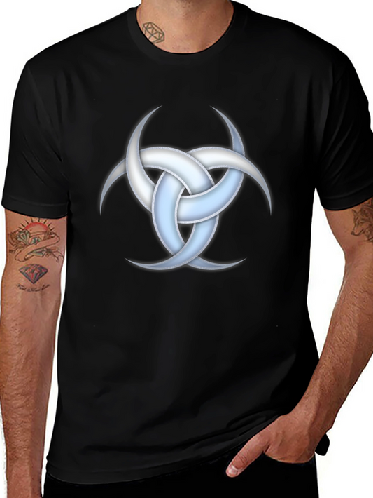 Triple Horn T-Shirt - Triskelion Pagan Symbol