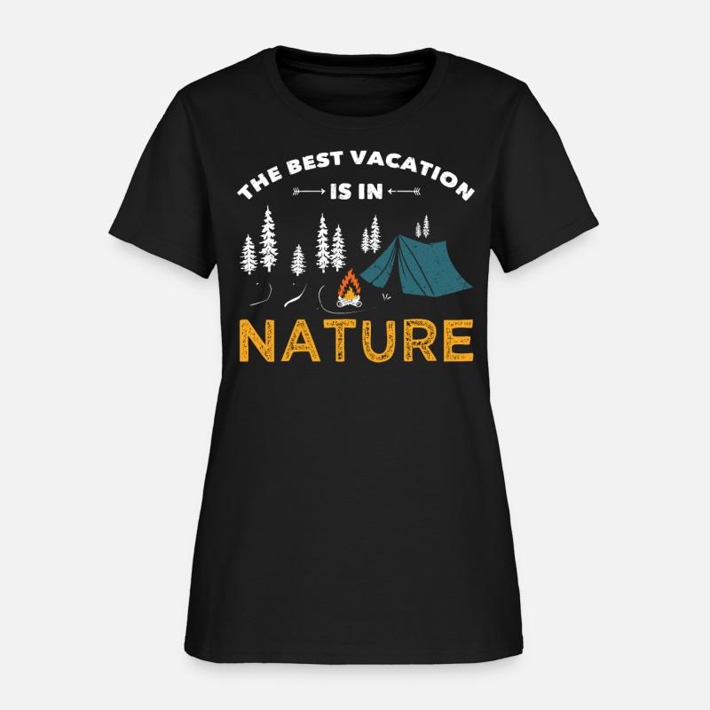 Camping the best vacation is in nature camper