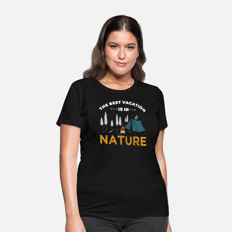 Camping the best vacation is in nature camper