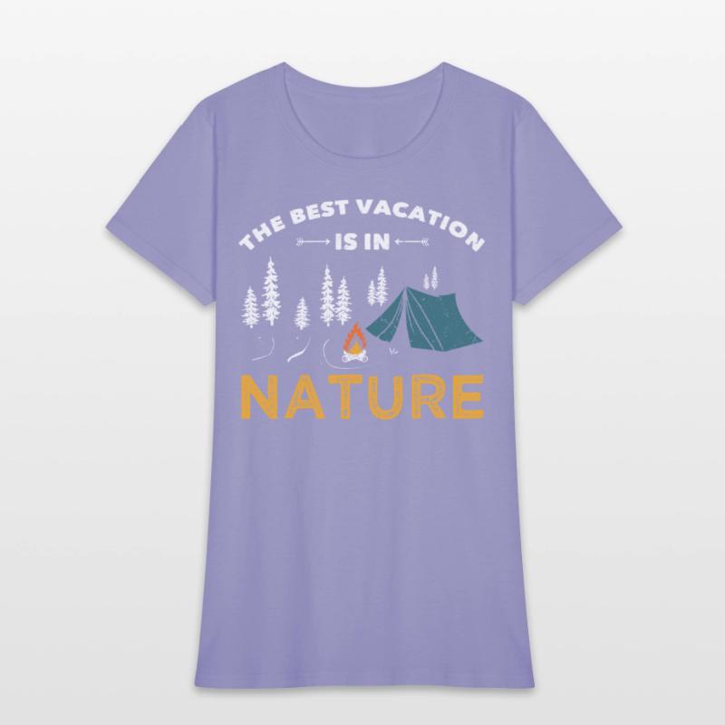 Camping the best vacation is in nature camper