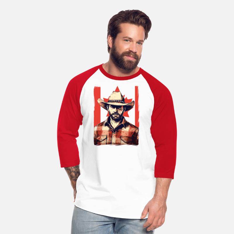 Canada Cowboy With Canadian Flag Horses Lover
