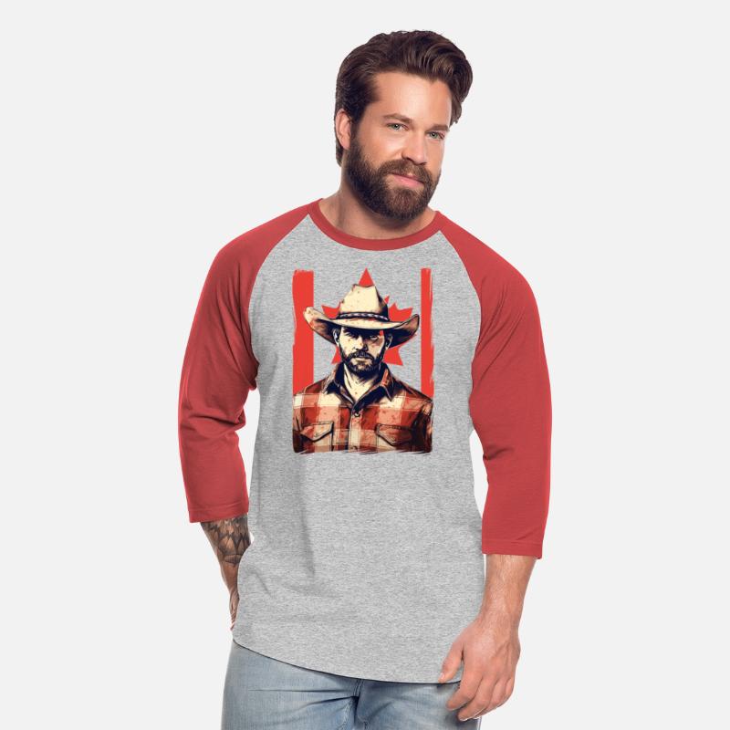 Canada Cowboy With Canadian Flag Horses Lover