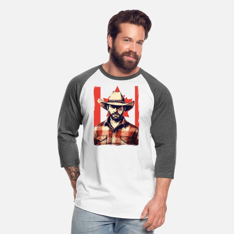 Canada Cowboy With Canadian Flag Horses Lover