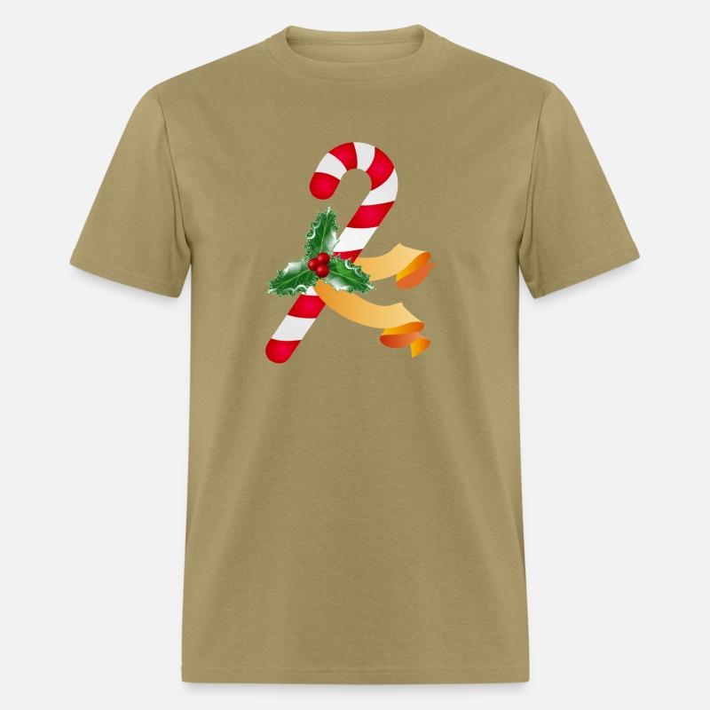 Candy cane and holly for the holiday season