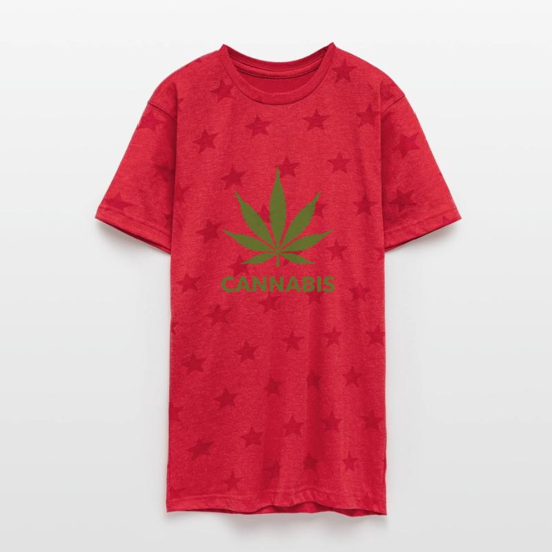 Cannabis Hemp Leaf Statement Green Look