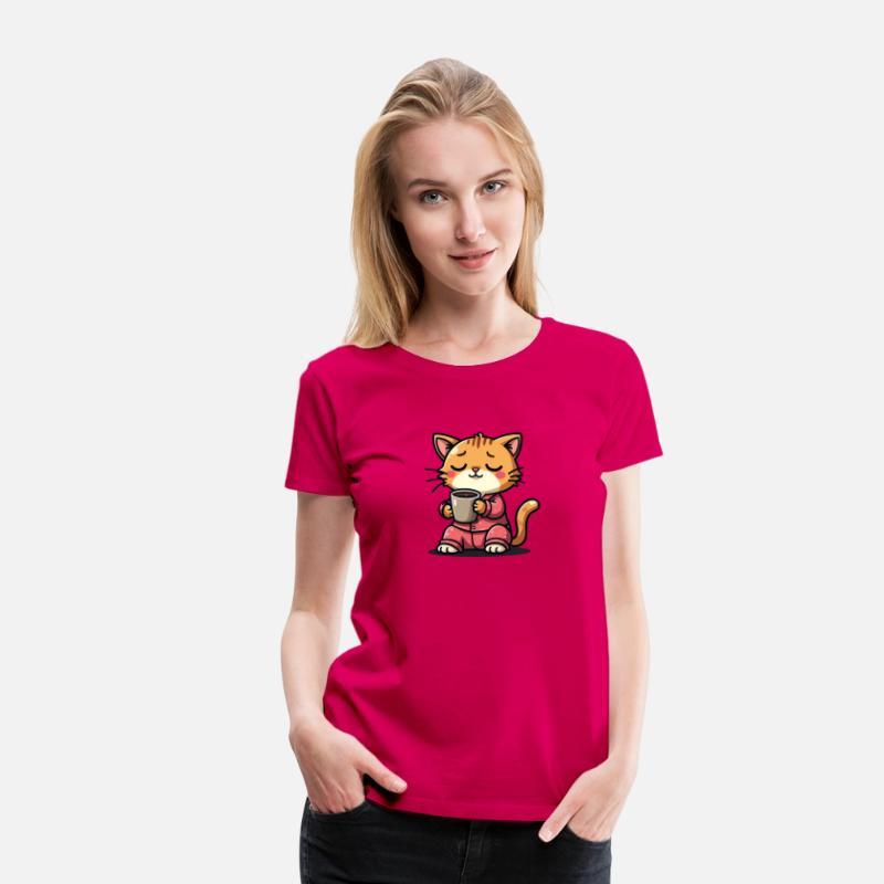 Cat Drinking coffee