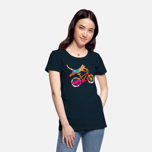 cat on a bike