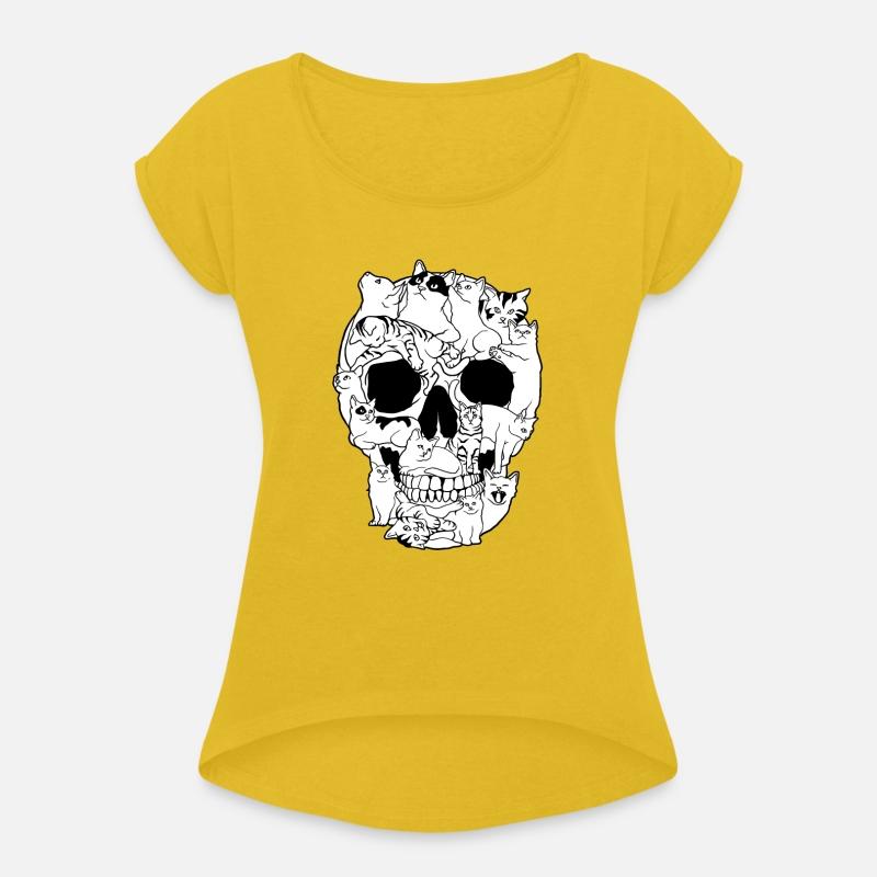 Cat Skull Kitty Skeleton Grunge Style Funny Cat Bo