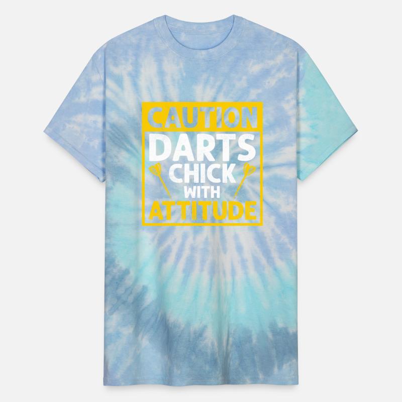 Caution Darts Chick With Attitude Bullseye Team Da