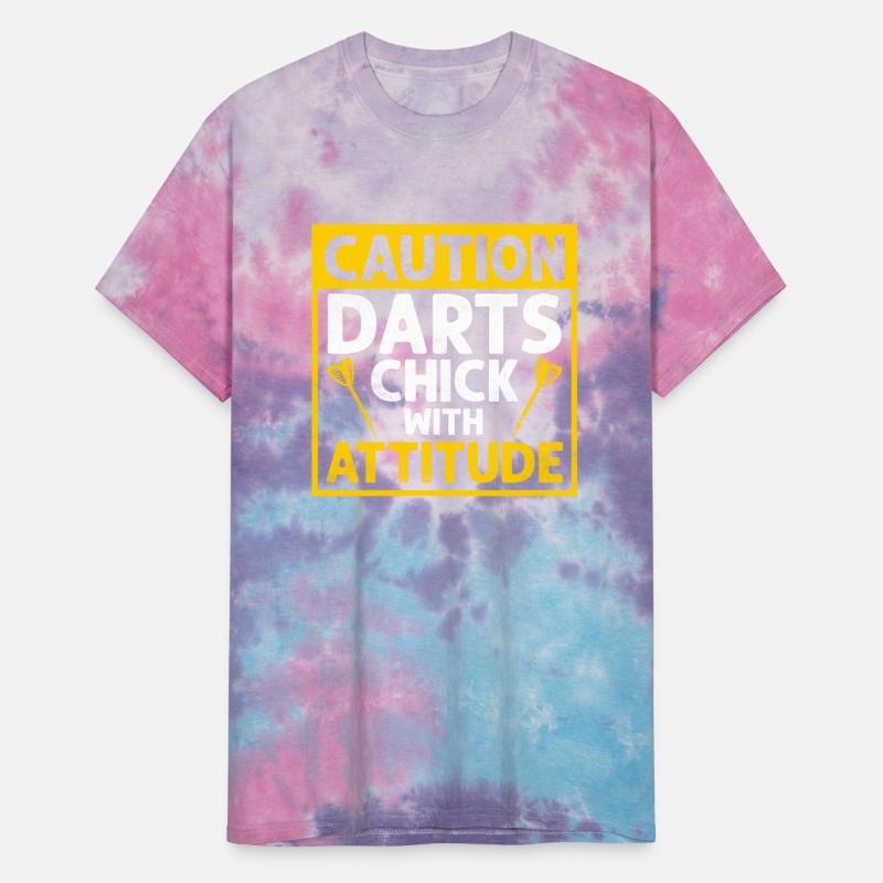 Caution Darts Chick With Attitude Bullseye Team Da