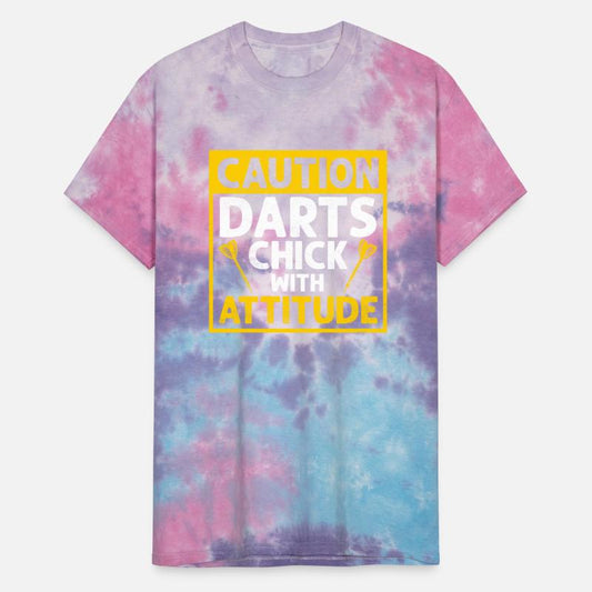 Caution Darts Chick With Attitude Bullseye Team Da