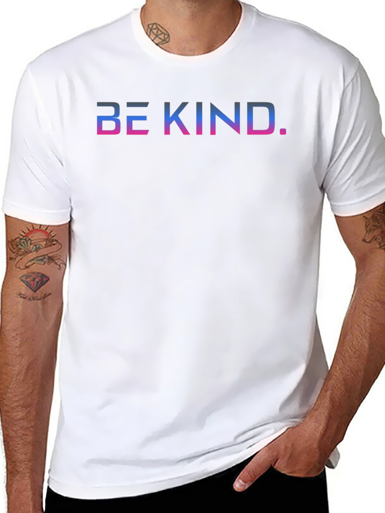 Be Kind Graphic Tee - Soft Black Unisex T-Shirt