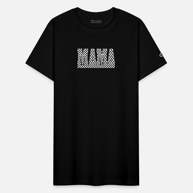 Checkered MAMA Chess Racing Mom Race