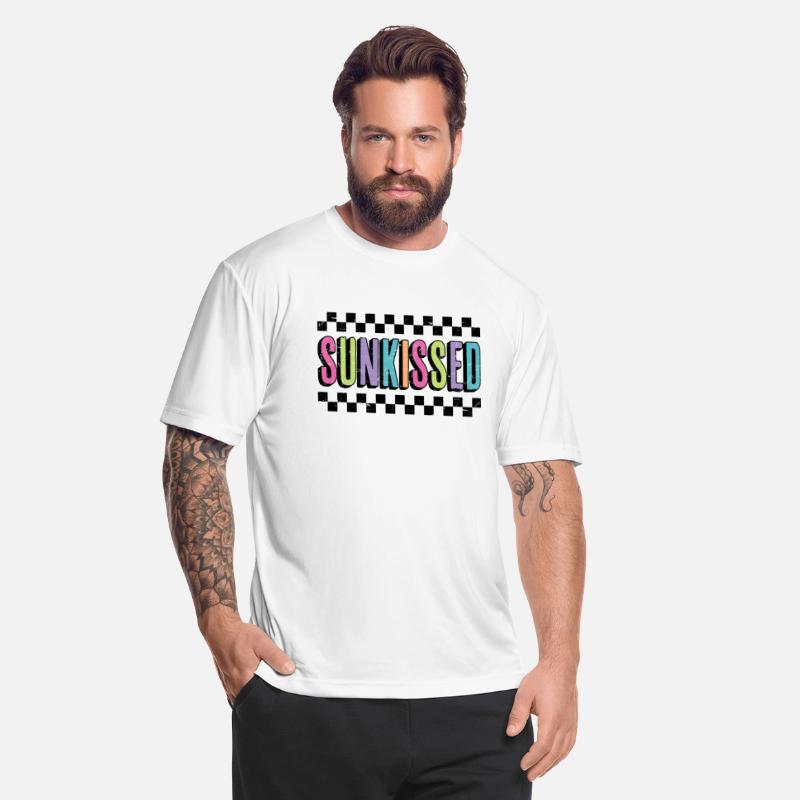 Checkered Neon Sunkissed Summer Vacation