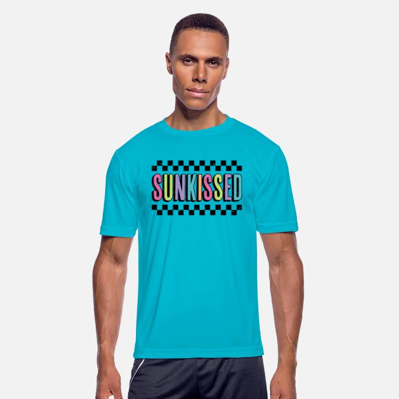 Checkered Neon Sunkissed Summer Vacation