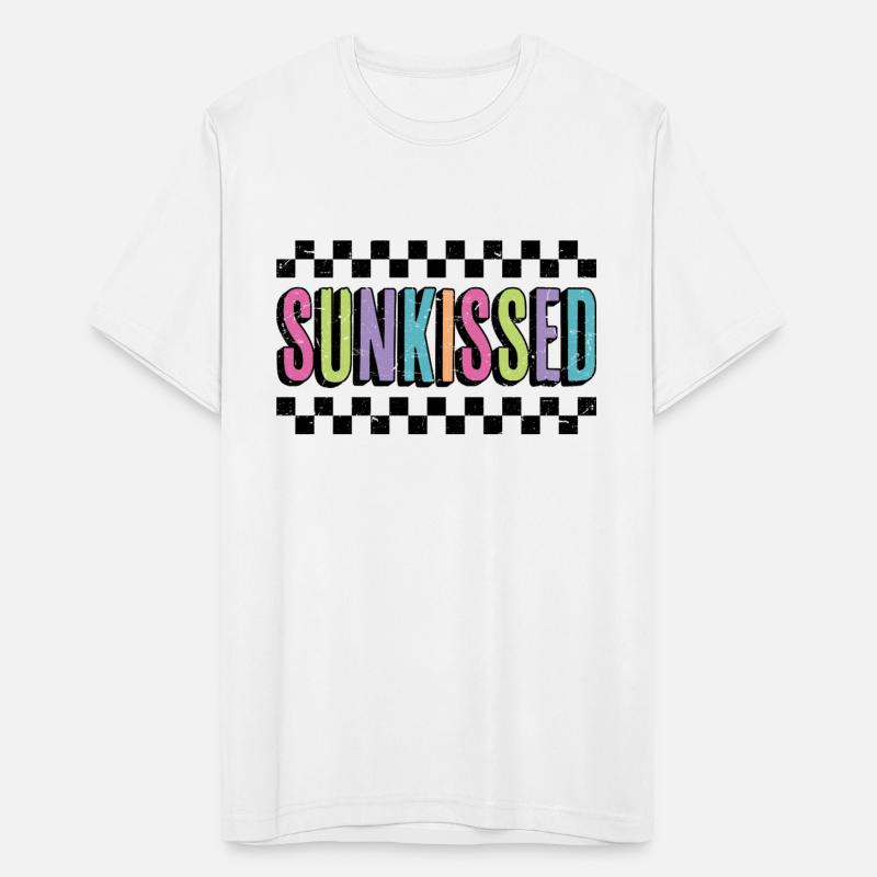 Checkered Neon Sunkissed Summer Vacation