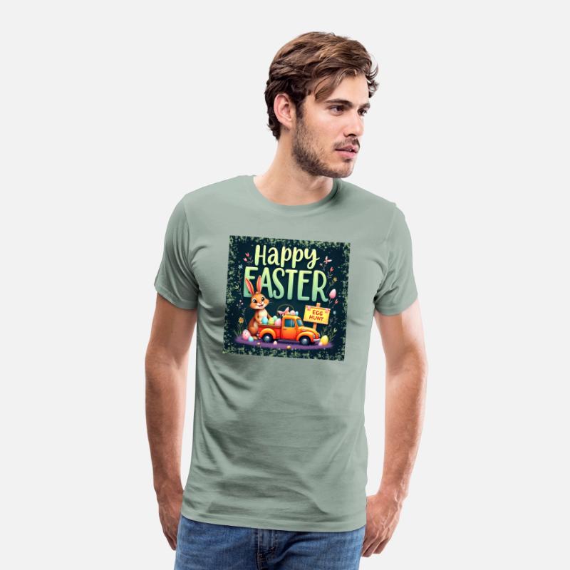 Cheerful Happy Easter Bunny Celebration