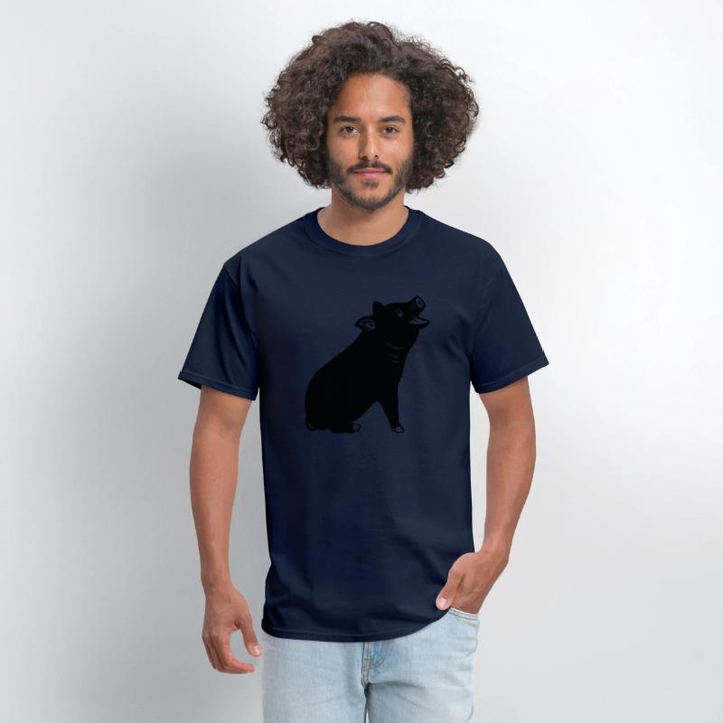 Cheerful pig Shadow image