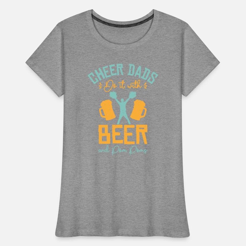 Cheerleader Proud Cheer Dad Cheerleading Beer