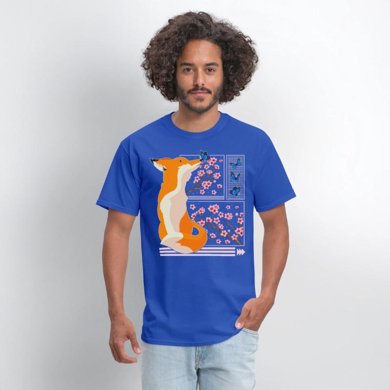 Cherry Blossom Shirt, Fox Japanese Cherry Blossom