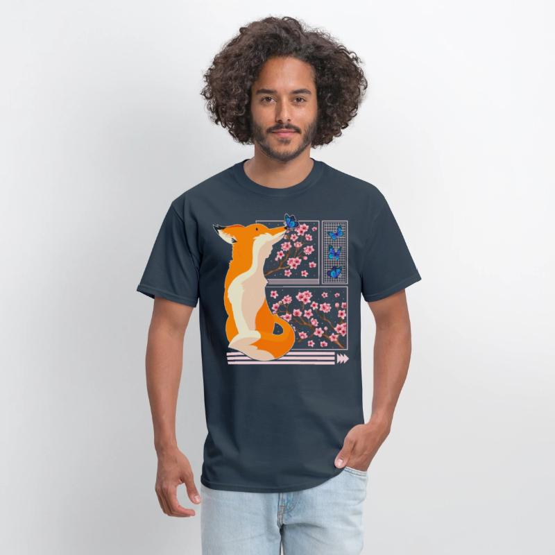 Cherry Blossom Shirt, Fox Japanese Cherry Blossom