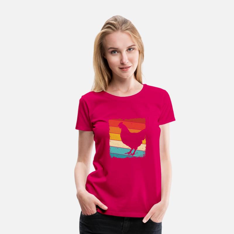 Chicken Vintage T Shirt Funny Farm Poultry