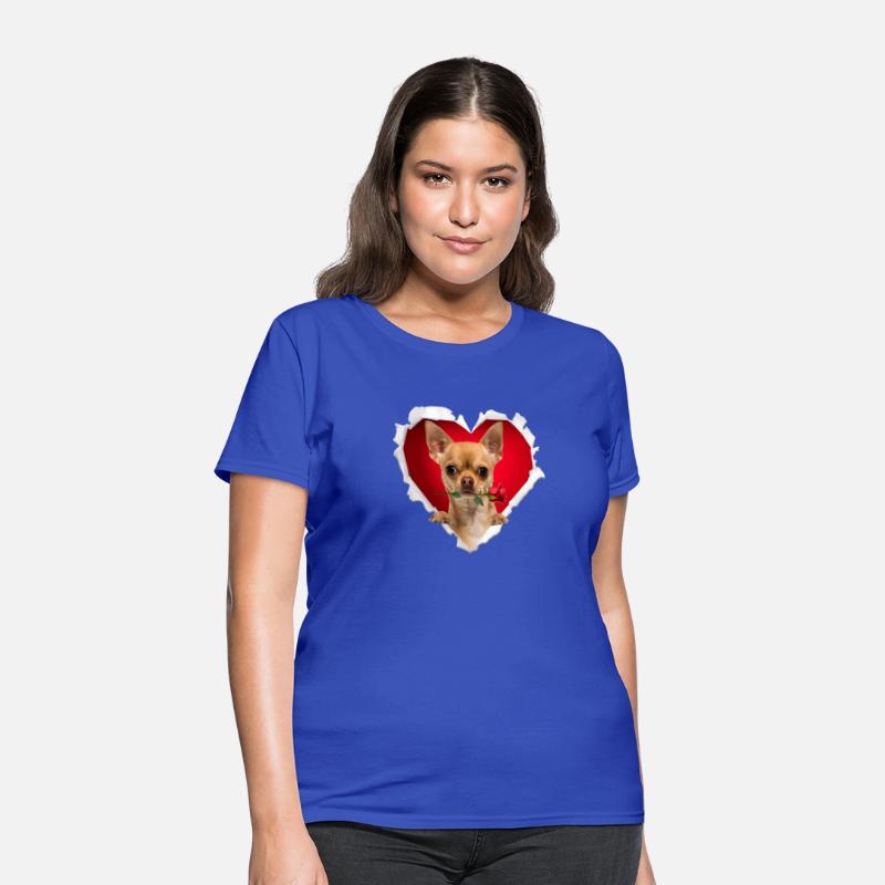 Chihuahua Dog Rose Heart Day