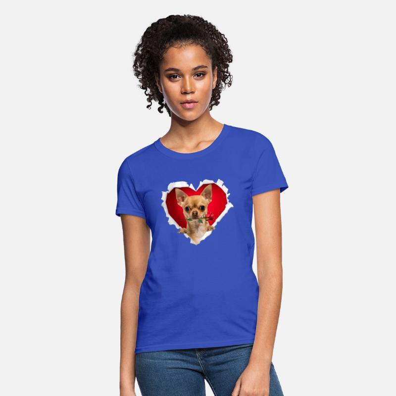 Chihuahua Dog Rose Heart Day