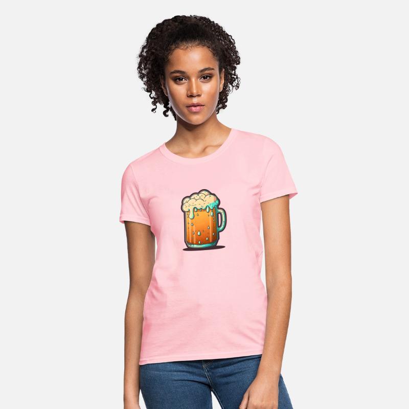 Chilled Overflowing Beer Mug Illustration