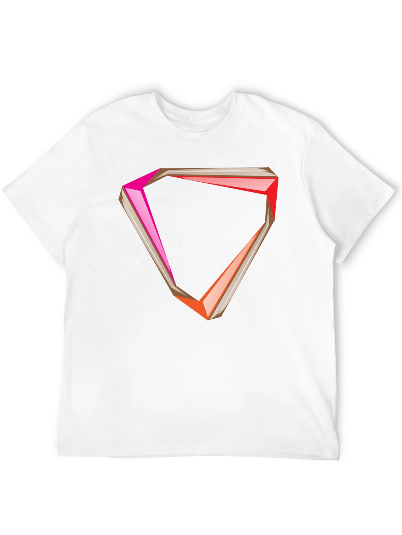 Geometric Graphic Tee - Modern Style