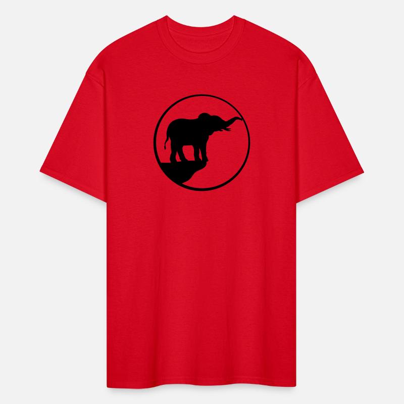cliff moon elephant silhouette