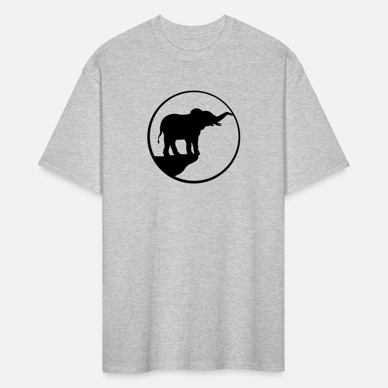 cliff moon elephant silhouette