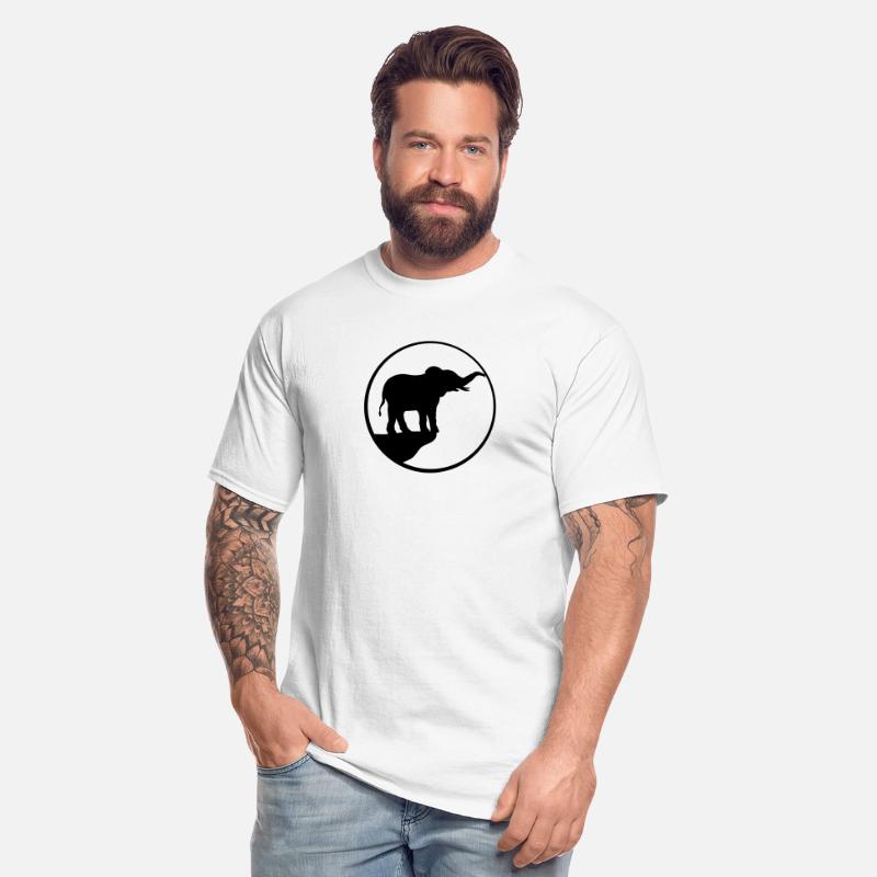 cliff moon elephant silhouette