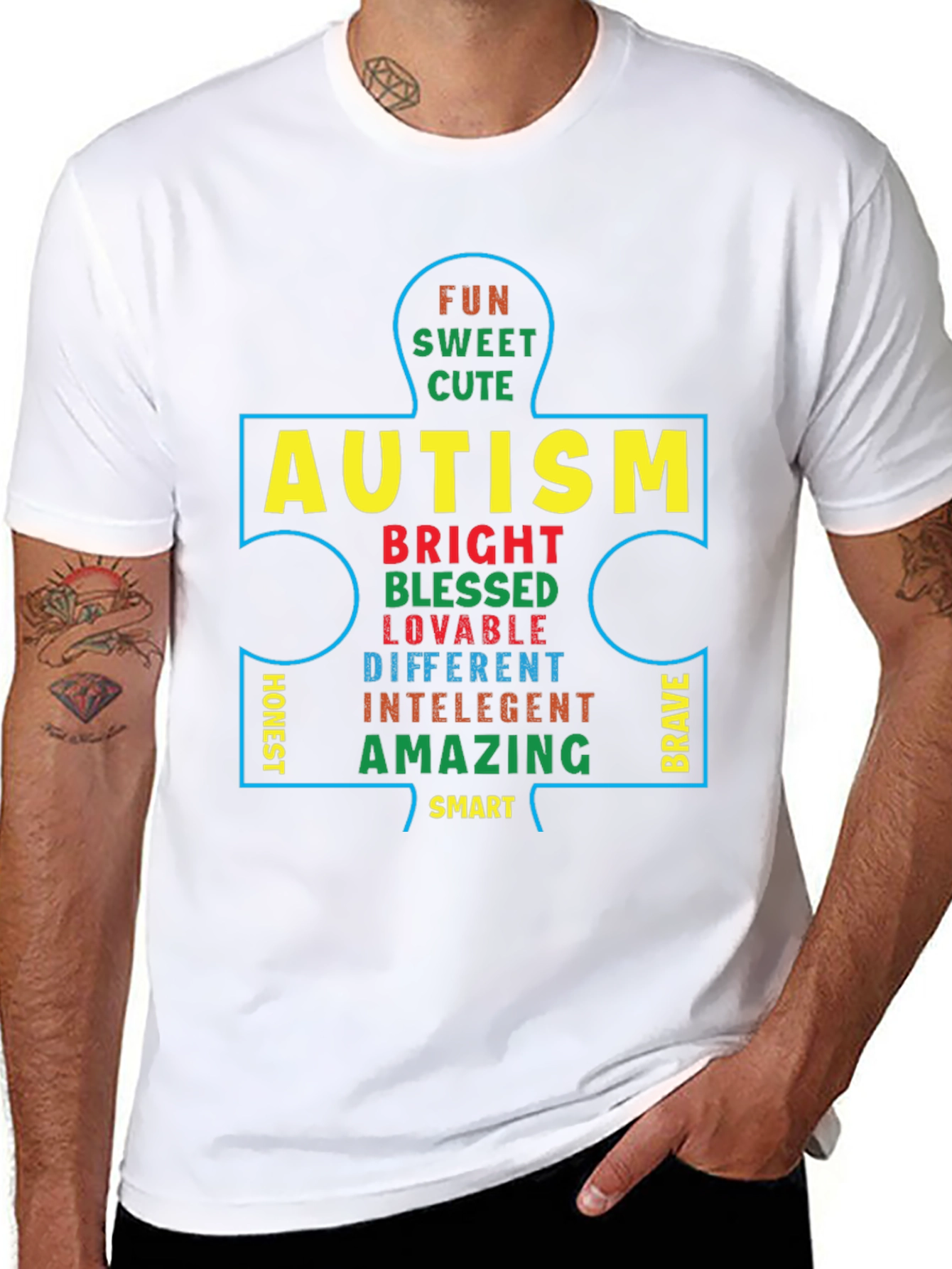 Autism Awareness Puzzle Piece T-Shirt