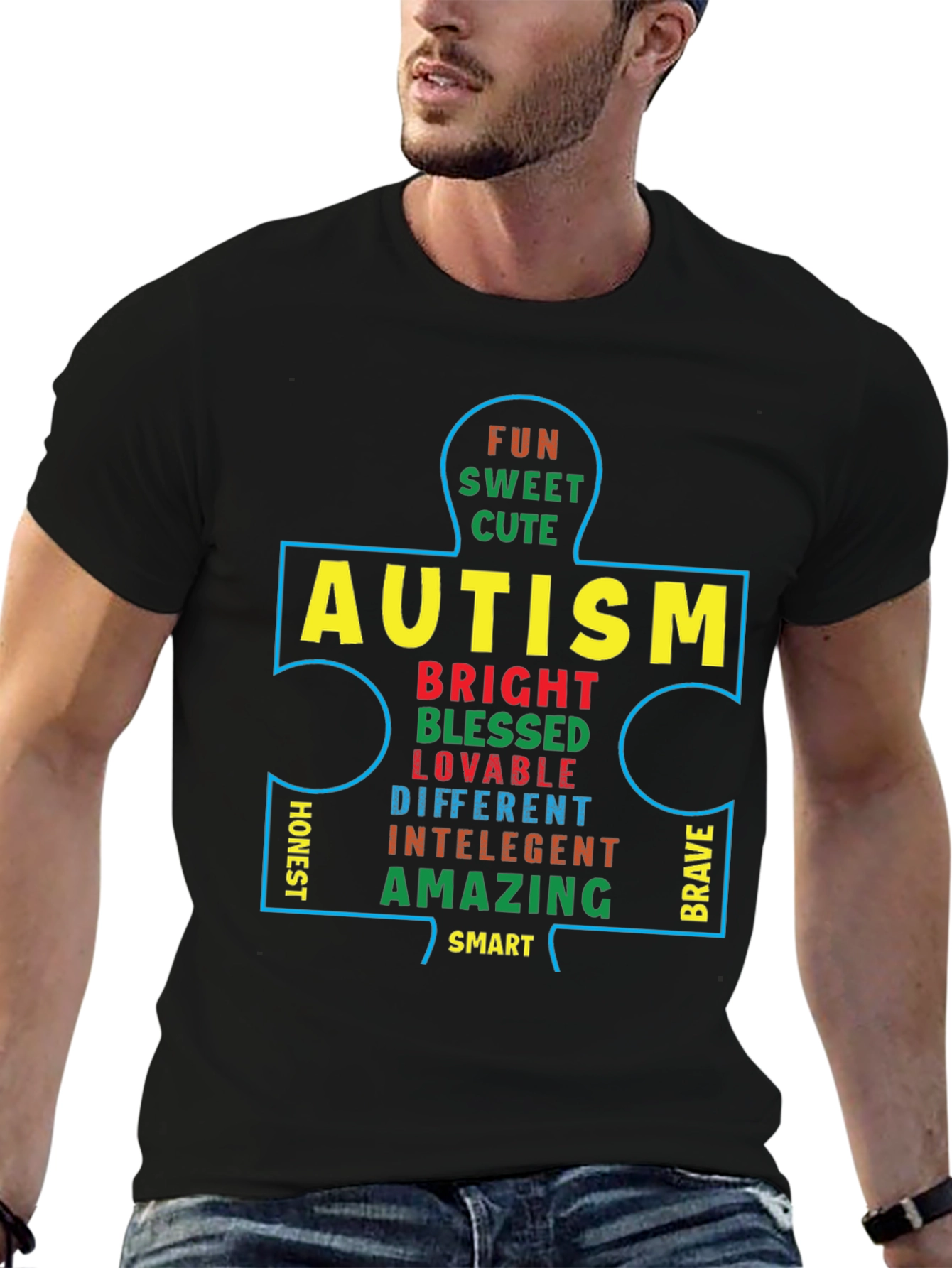 Autism Awareness Puzzle Piece T-Shirt