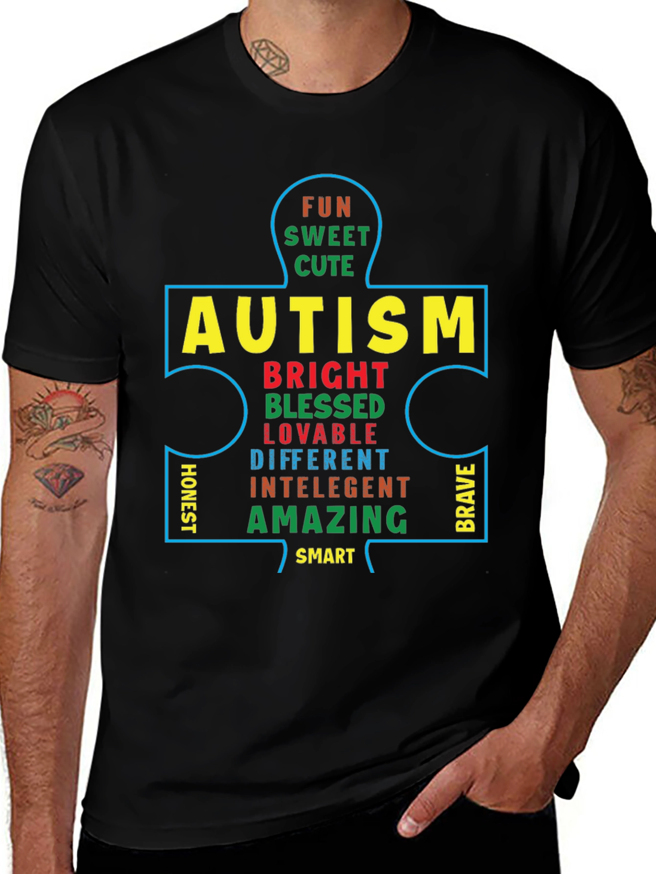 Autism Awareness Puzzle Piece T-Shirt