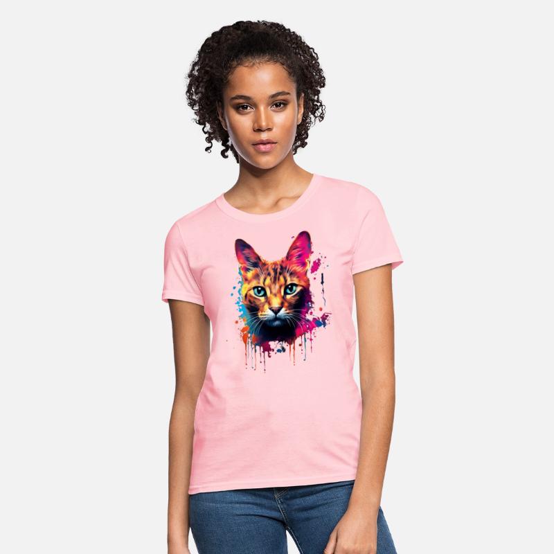 Color Explosion Abyssinian Cat Digital