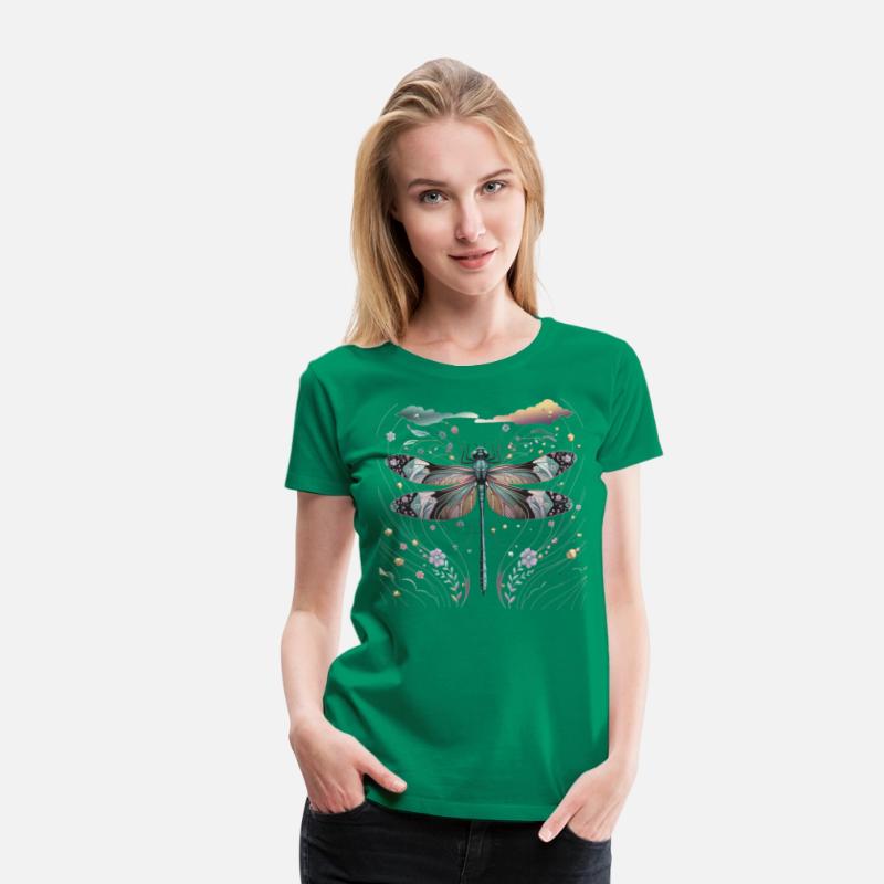 "Colored Dragon fly" Design for elegant Women