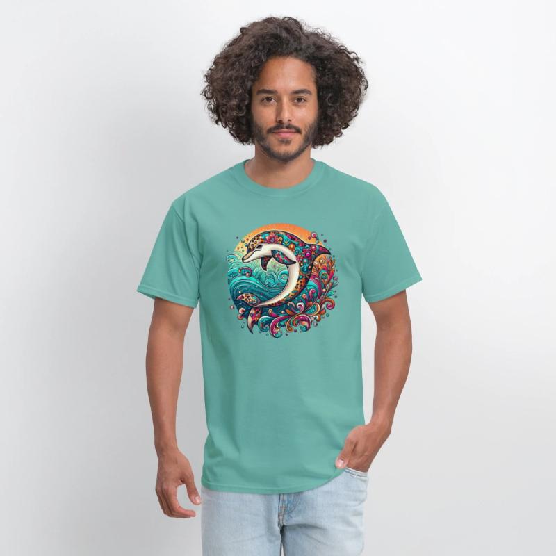 Colorful Dolphin Art