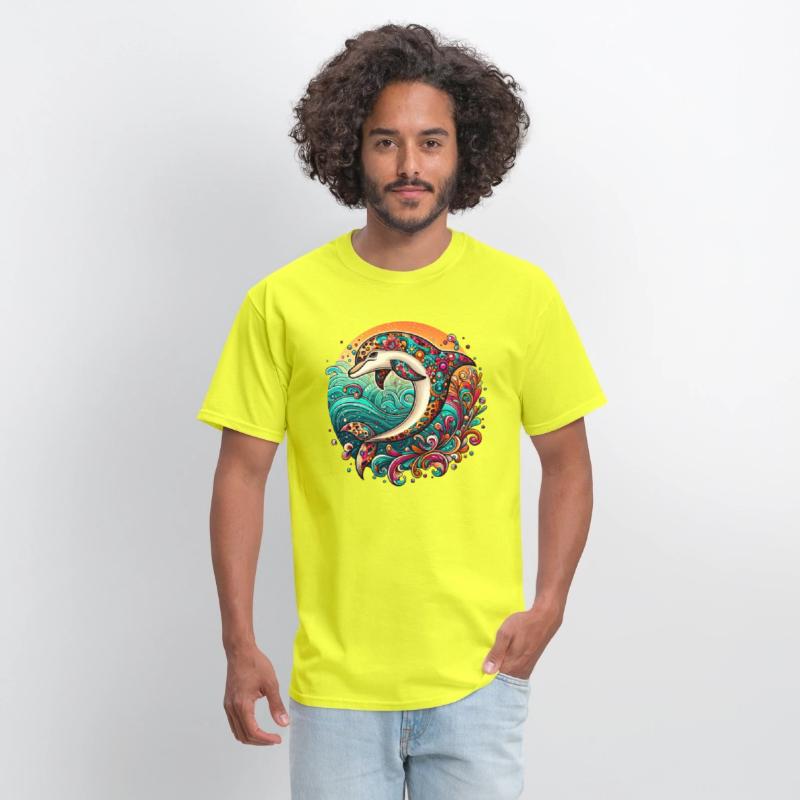 Colorful Dolphin Art