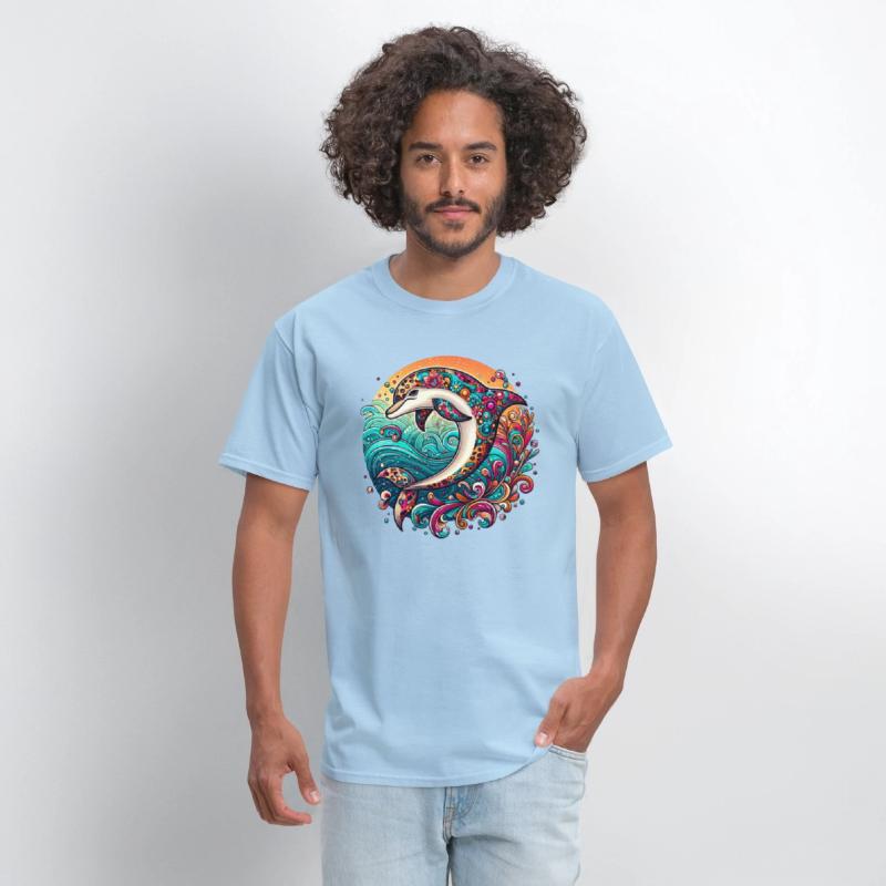 Colorful Dolphin Art