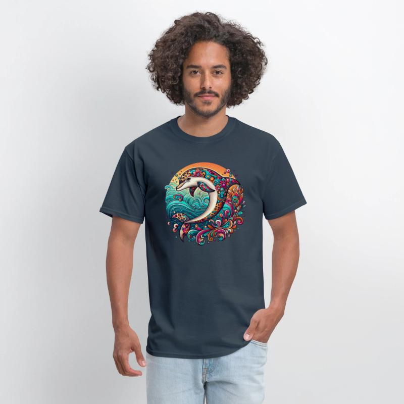 Colorful Dolphin Art