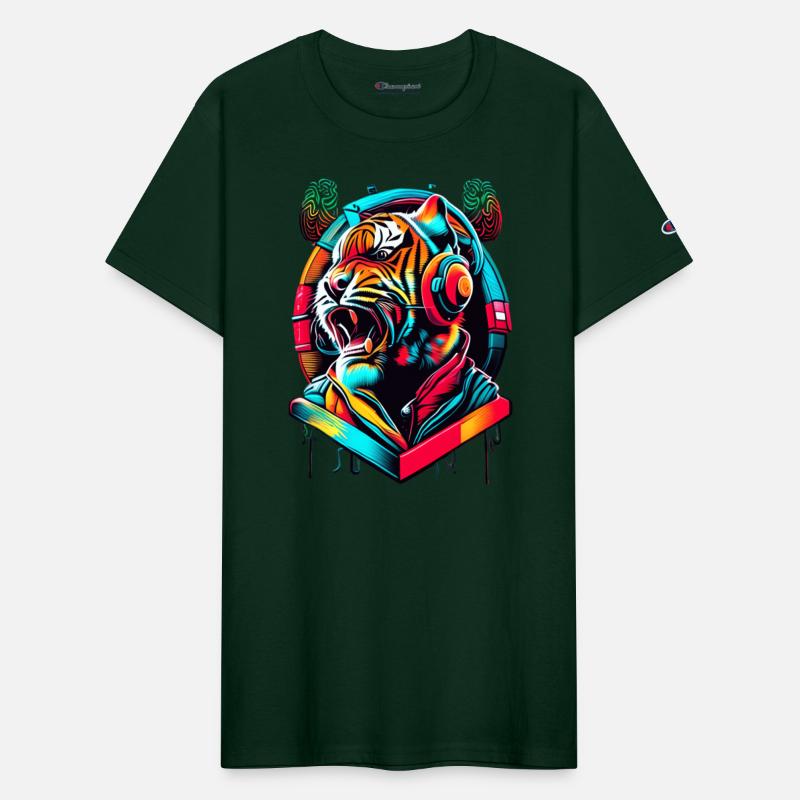 Colorful Tiger Face