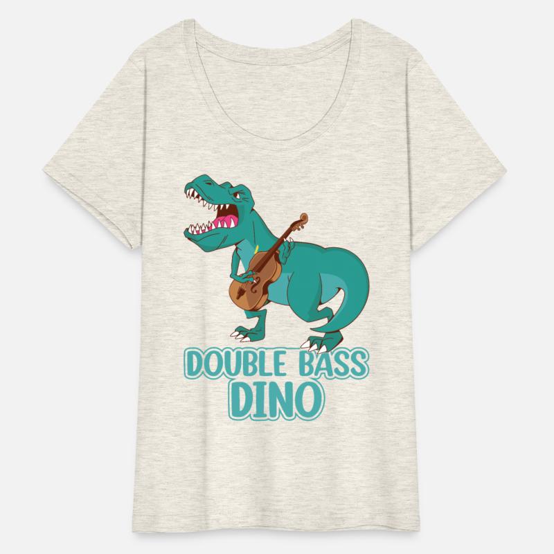 Contrabass Dinosaur Double Bassist - Double Bass D