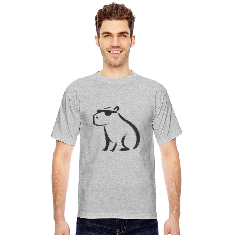 Cool Capybara – Minimalist Ink Animal Design