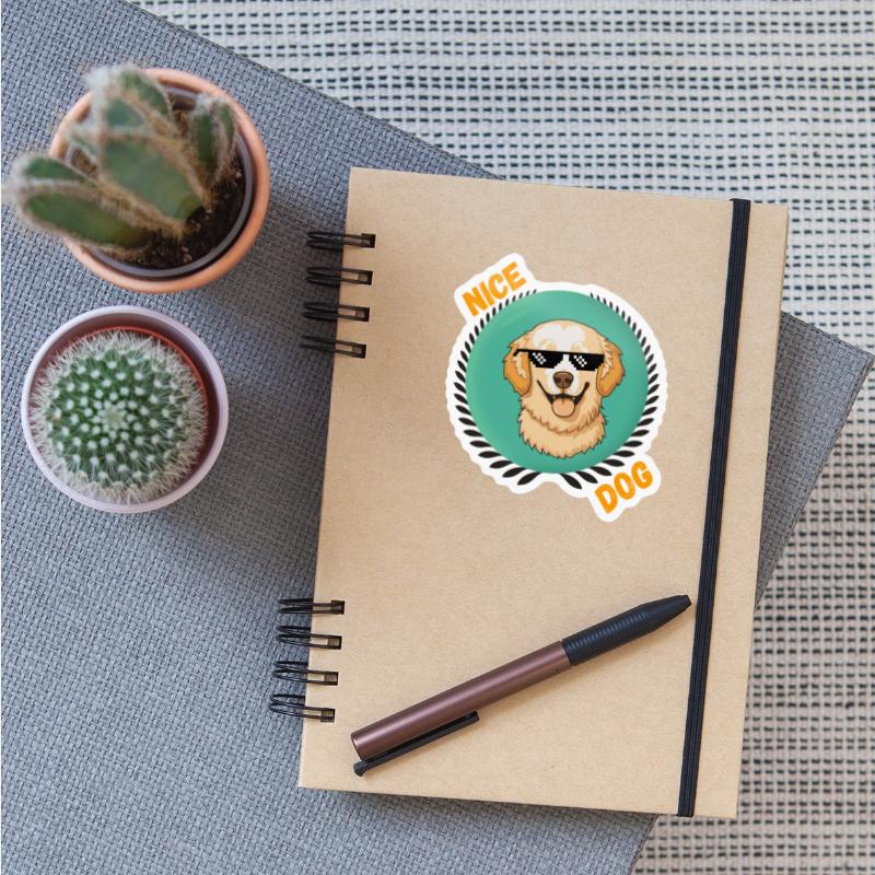 Cool Sunglasses Dog Illustration
