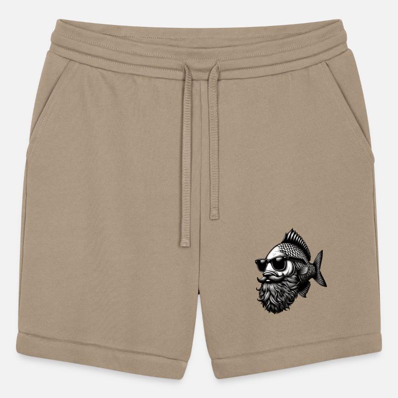 Cooler Hipster Fish Man Carp Mustache Hat