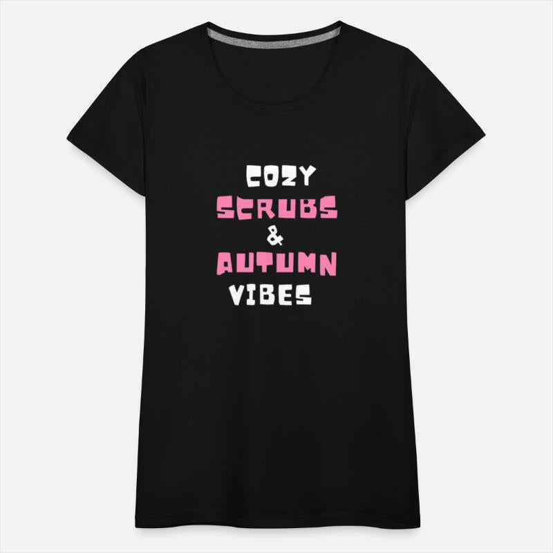 Cozy Scrubs & Autumn Vibes Tee